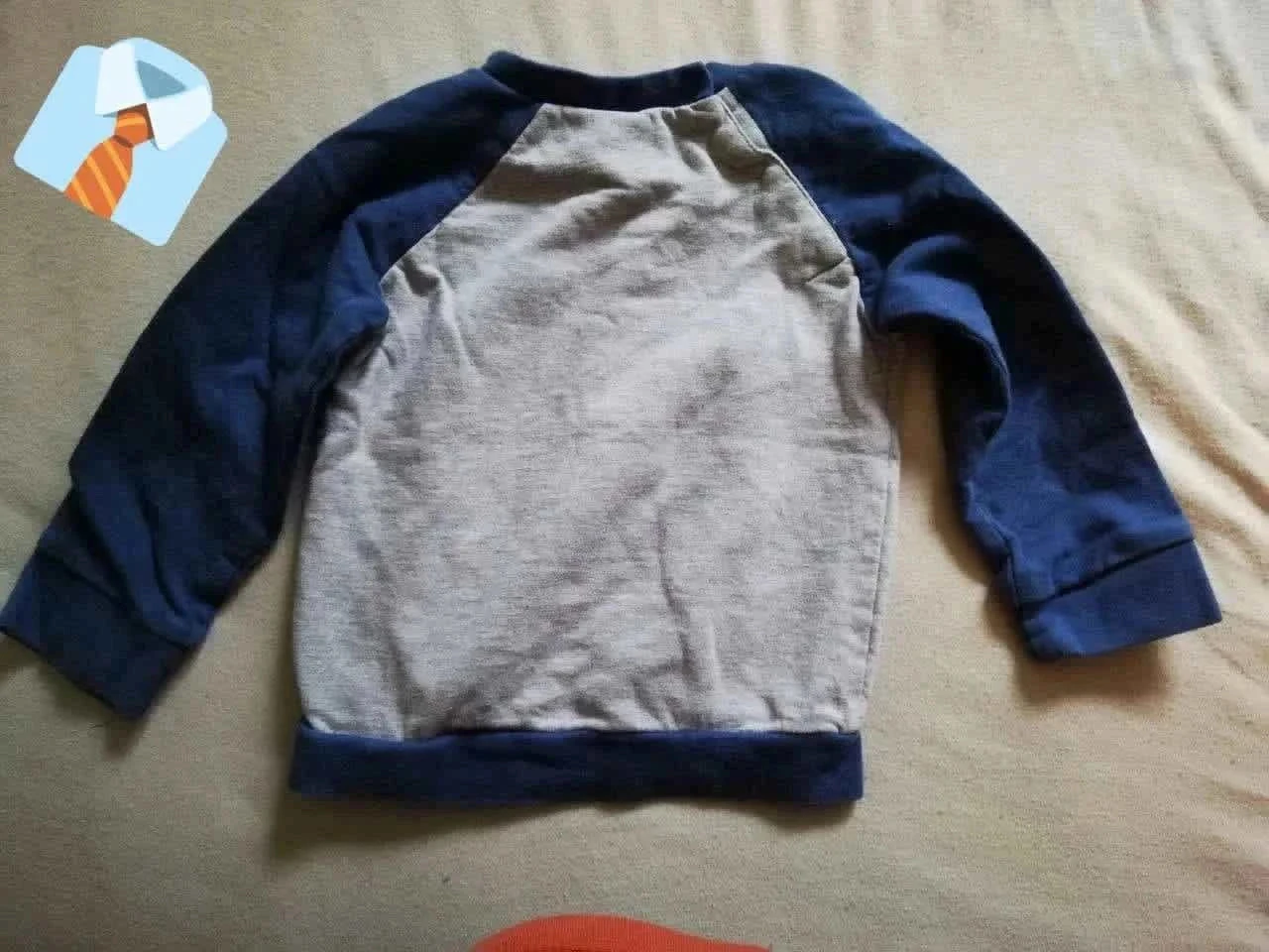Disney Baby Sweat Bébé 18 Mois Gris Bleu Marine Mickey Bon état – photo 2